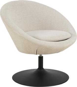 moderne draaibare fauteuil beige stof