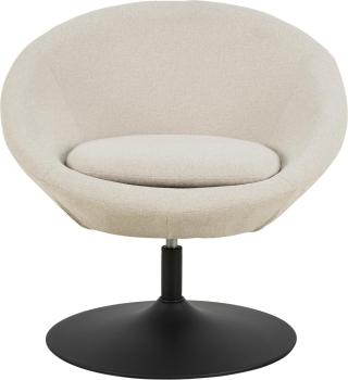 moderne draaibare fauteuil beige stof