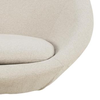moderne draaibare fauteuil beige stof