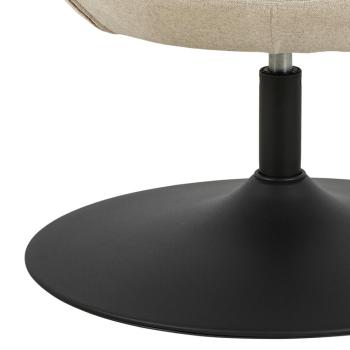 moderne draaibare fauteuil beige stof
