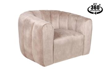 draaibare fauteuil champagne