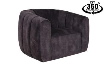 draaibare fauteuil donkergrijs