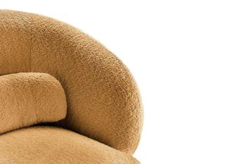 Draaibare fauteuil geel