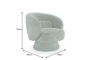 Draaibare fauteuil groen