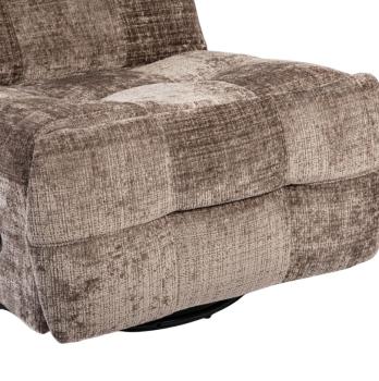 Draaibare relaxfauteuil clay stof