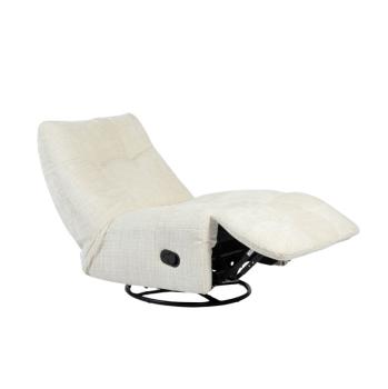 Draaibare fauteuil off white stof