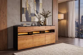 dressoir mangohout op frame 150 cm