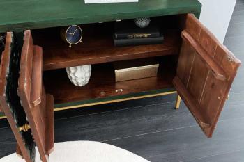 Dressoir antiekgroen mangohout 175 cm