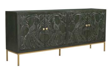 Dressoir antiekgroen mangohout 175 cm