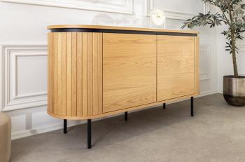 Ovaal dressoir eiken 120 cm