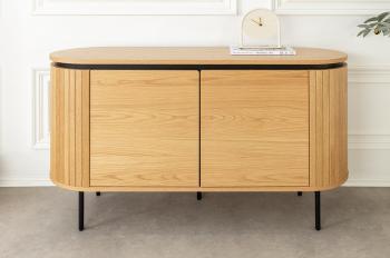 Ovaal dressoir eiken 120 cm