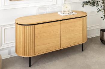 Ovaal dressoir eiken 120 cm