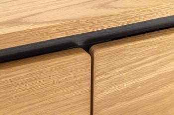 Ovaal dressoir eiken 120 cm