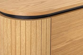 Ovaal dressoir naturel eiken 160 cm