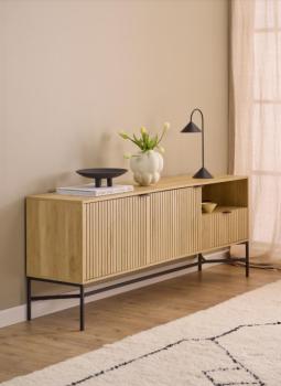 dressoir eiken kleur 180cm met lamellen