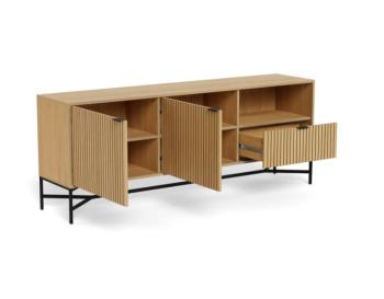 dressoir eiken kleur 180cm met lamellen