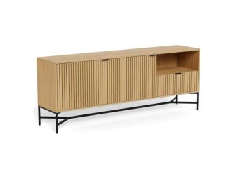 dressoir eiken kleur 180cm met lamellen