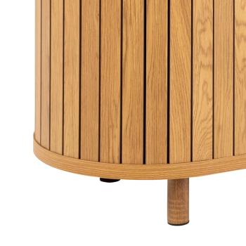 Dressoir eiken kleur met lamellen 160 cm