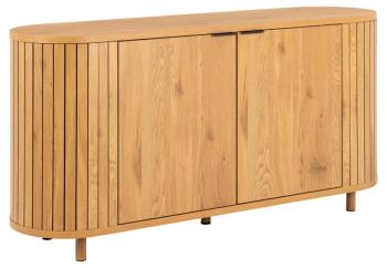 Dressoir eiken kleur met lamellen 160 cm