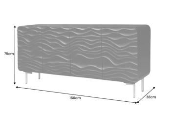 lagoon dressoir zwart mangohout