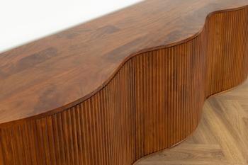 Retro dressoir mangohout warm bruin 177cm