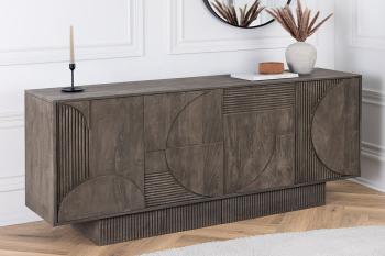 Dressoir grijs mangohout 170 cm