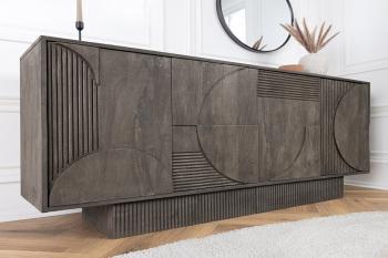 Dressoir grijs mangohout 170 cm