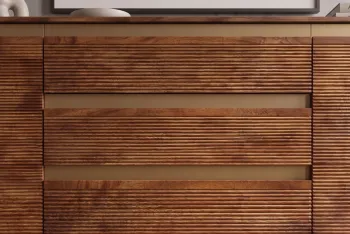TV-dressoir mangohout donkerbruin 177 cm