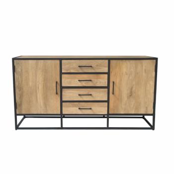 Dressoir mango metaal 165 cm