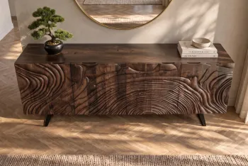 sideboard mangohout donkerbruin 177 cm