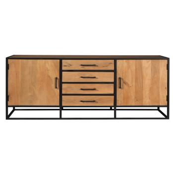 Dressoir mango metaal 210 cm