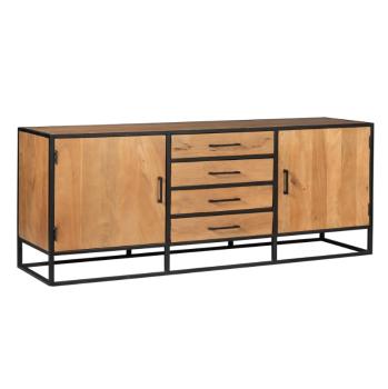 Dressoir mango metaal 210 cm