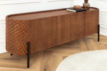 Dressoir bruin mangohout 177cm honingraat