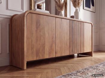 dressoir mangohout warm bruin 160 cm