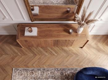 dressoir mangohout warm bruin 160 cm