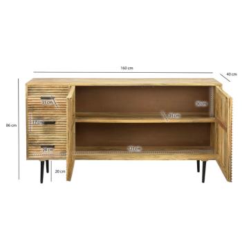 Dressoir mangohout 160 cm 