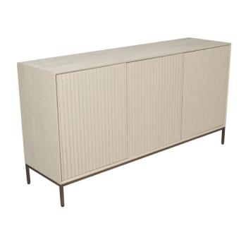 Dressoir zandbeige mangohout 165 cm
