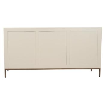 Dressoir zandbeige mangohout 165 cm