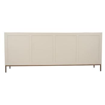 Dressoir zandbeige mangohout 210 cm