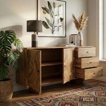 Dressoir acaciahout massief 150 cm