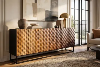 Modern mango dressoir multicolor 177 cm