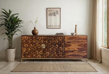 Dressoir massief sheesham hout 180 cm