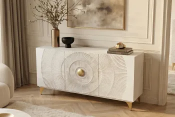 Modern sideboard wit mangohout 140 cm