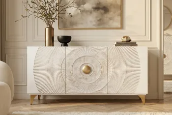 Modern sideboard wit mangohout 140 cm