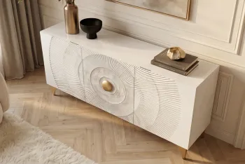 Modern sideboard wit mangohout 140 cm