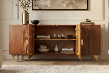 Dressoir mangohout sunset bruin 177 cm
