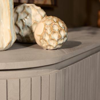 Modern design dressoir mangohout taupe 210 cm