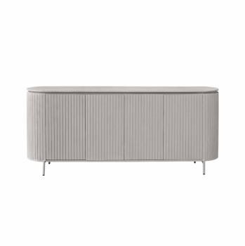Modern design dressoir mangohout taupe 210 cm