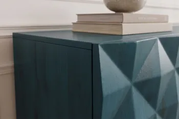 dressoir turquoise mangohout 177 cm