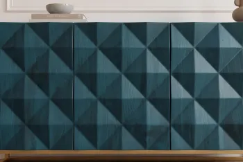 dressoir turquoise mangohout 177 cm